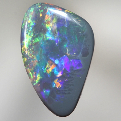 SOLID BLACK OPAL Bright Flame pattern